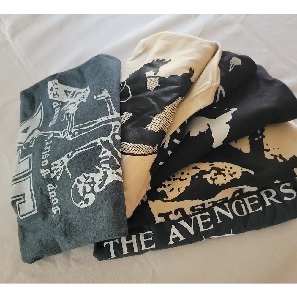 lot of 6 punk and hardcore band t shirts size Large